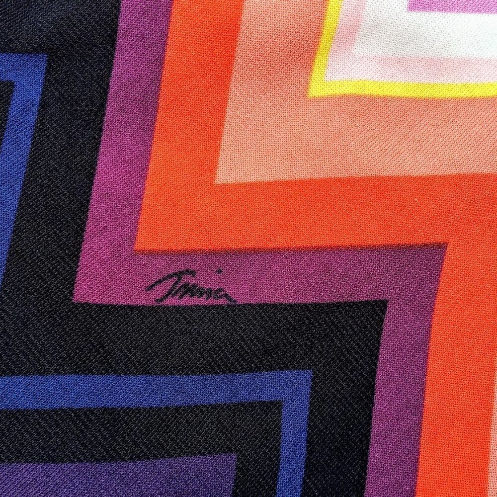 Trina Turk Off The Shoulder Chevron Print Mini Dress - Picture 4 of 6